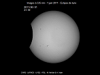 Eclipse partielle du soleil le 01/06/2011 à 21h59 à 535 nm